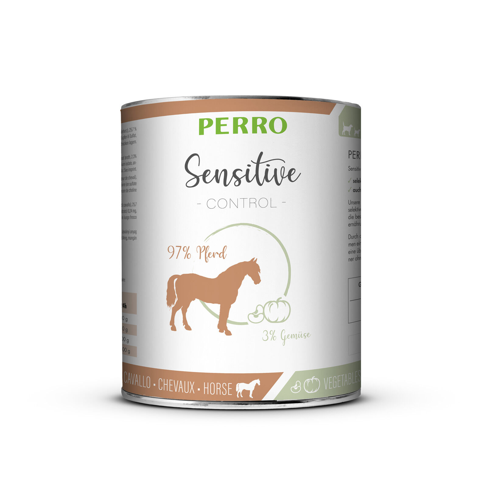 PERRO-Tiernahrung-Sensitive-Control-Pferd-Gemuese-820g-getreidefreies-Nassfutter-aus-Pferdefleisch-181252