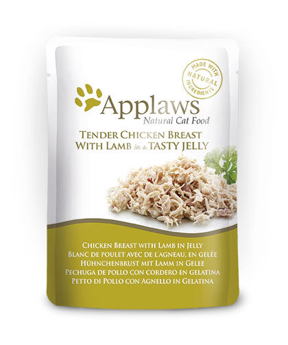 Applaws-Katze-Pouch-Adult-Mixed-in-Jelly-Multipack-Nassfutter-Gelee-Huhn-Lamm-185030