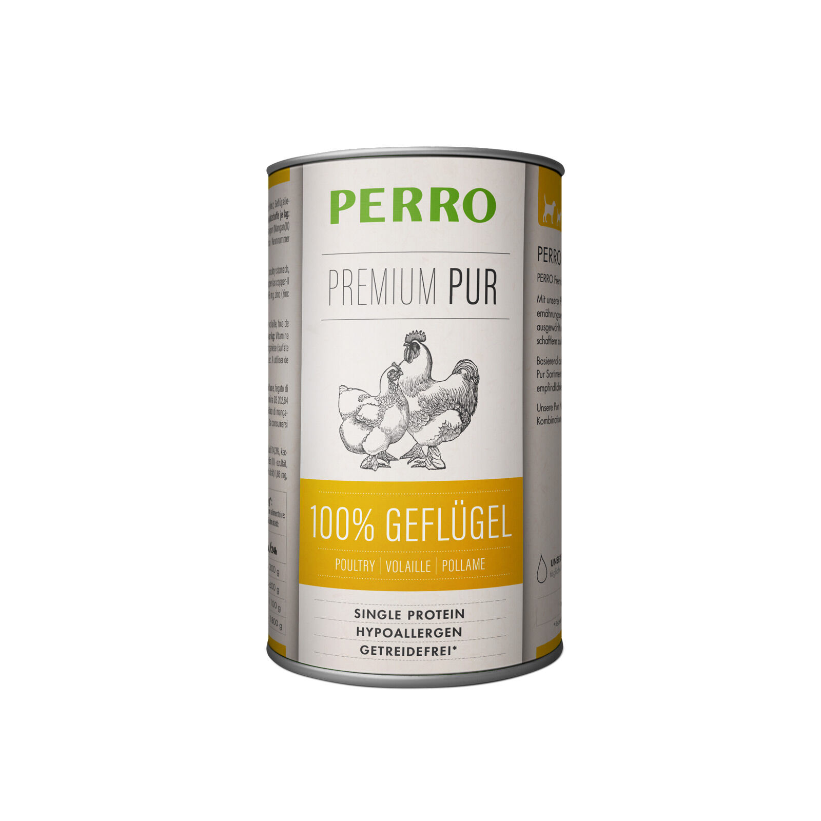 PERRO-Tiernahrung-Premium-Pur-Gefluegel-410g-getreidefreies-Hunde-Nassfutter-fuer-Ausschlussdiaet-181205 PERRO-Tiernahrung-Premium-Pur-Gefluegel-410g-getreidefreies-Hunde-Nassfutter-fuer-Ausschlussdiaet-181205