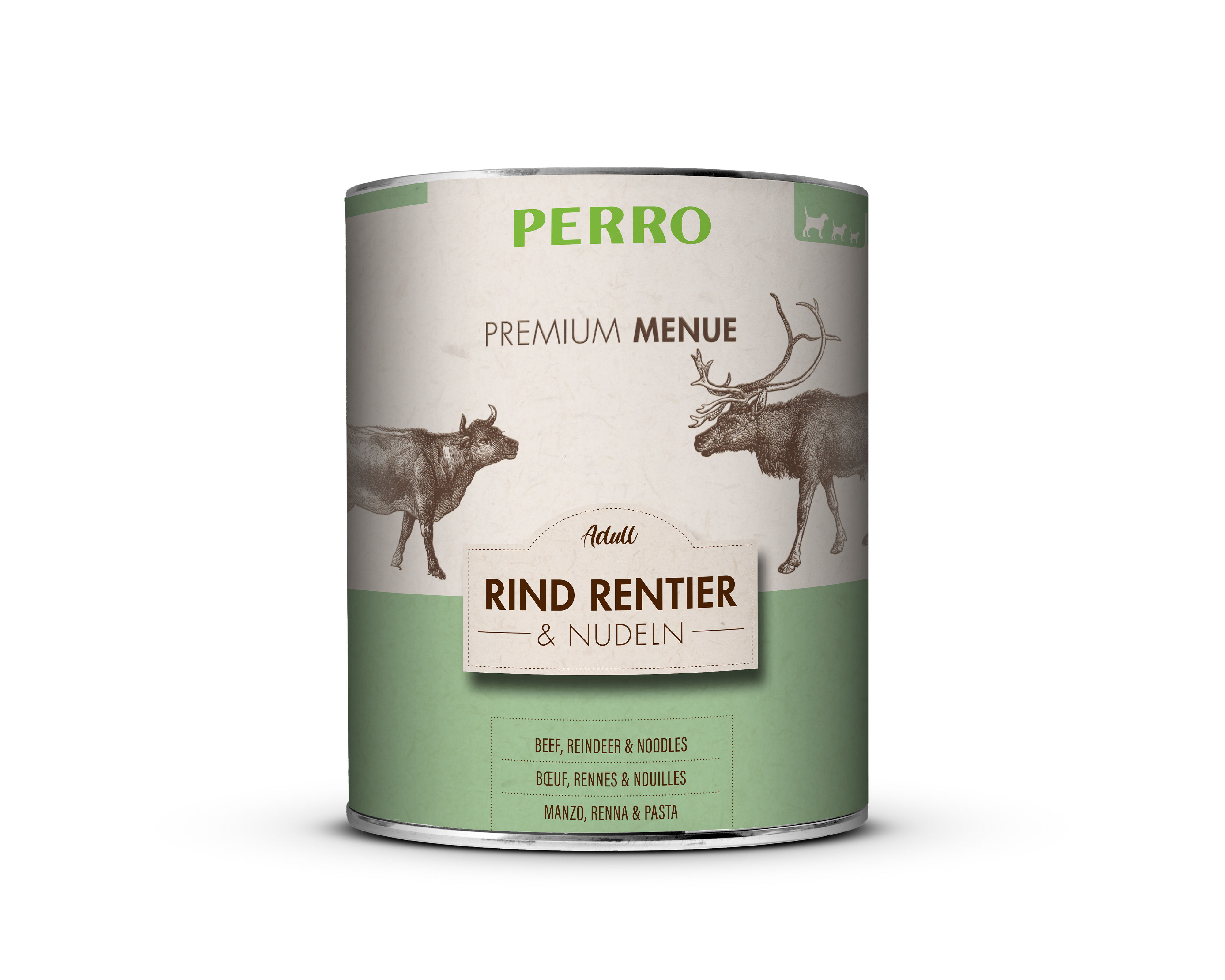 PERRO-Tiernahrung-Premium-Menue-Adult-Rind-Rentier-Vollkornnudeln-820g-Dosenfutter-fuer-Hunde-mit-essentiellen-Fettsaeuren-185060 PERRO-Tiernahrung-Premium-Menue-Adult-Rind-Rentier-Vollkornnudeln-820g-Dosenfutter-fuer-Hunde-mit-essentiellen-Fettsaeuren-185060