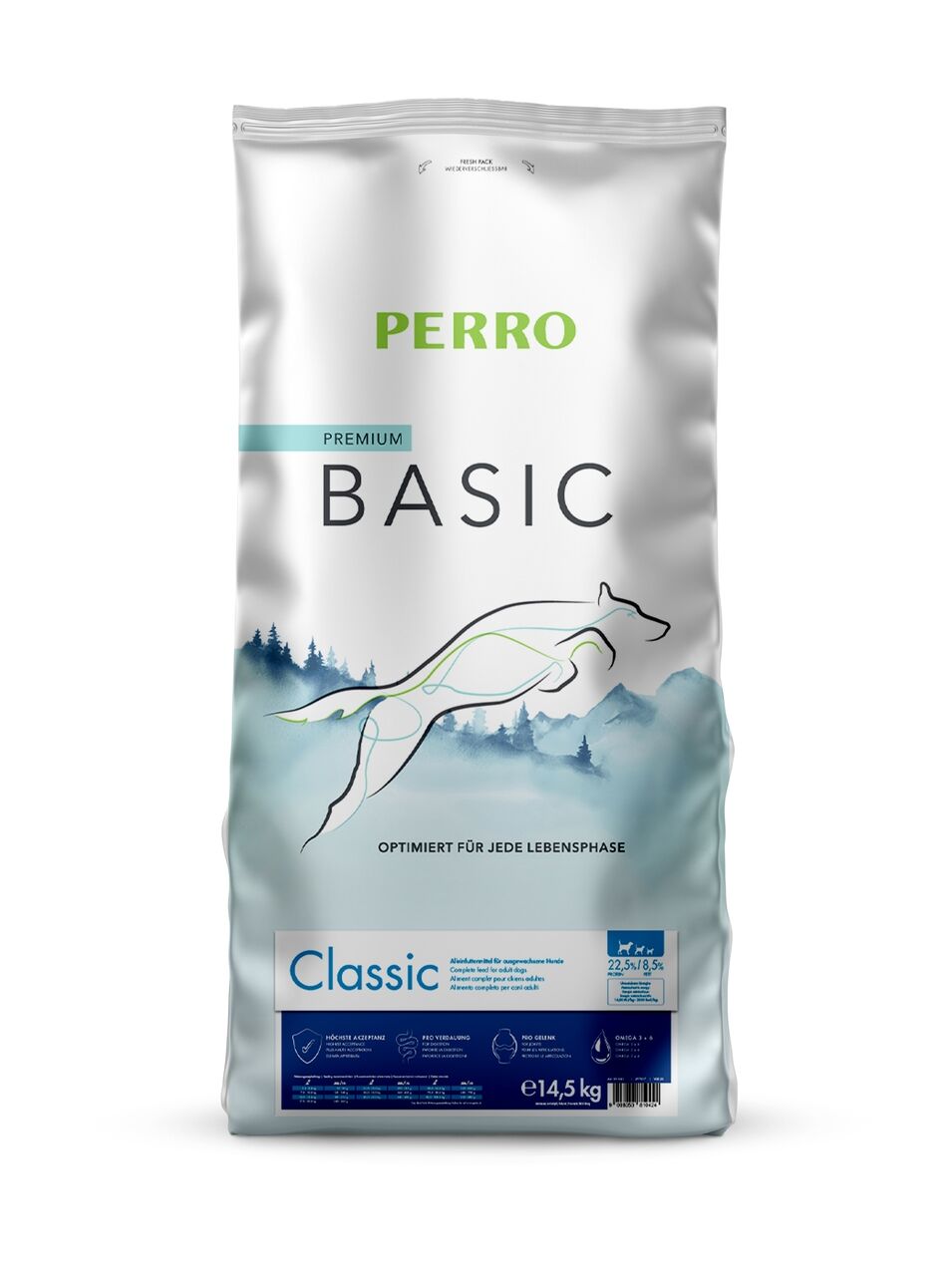 PERRO-Tiernahrung-Basic-Classic-14-5kg-Hunefutter-fuer-gesunde-Gelenke-181013