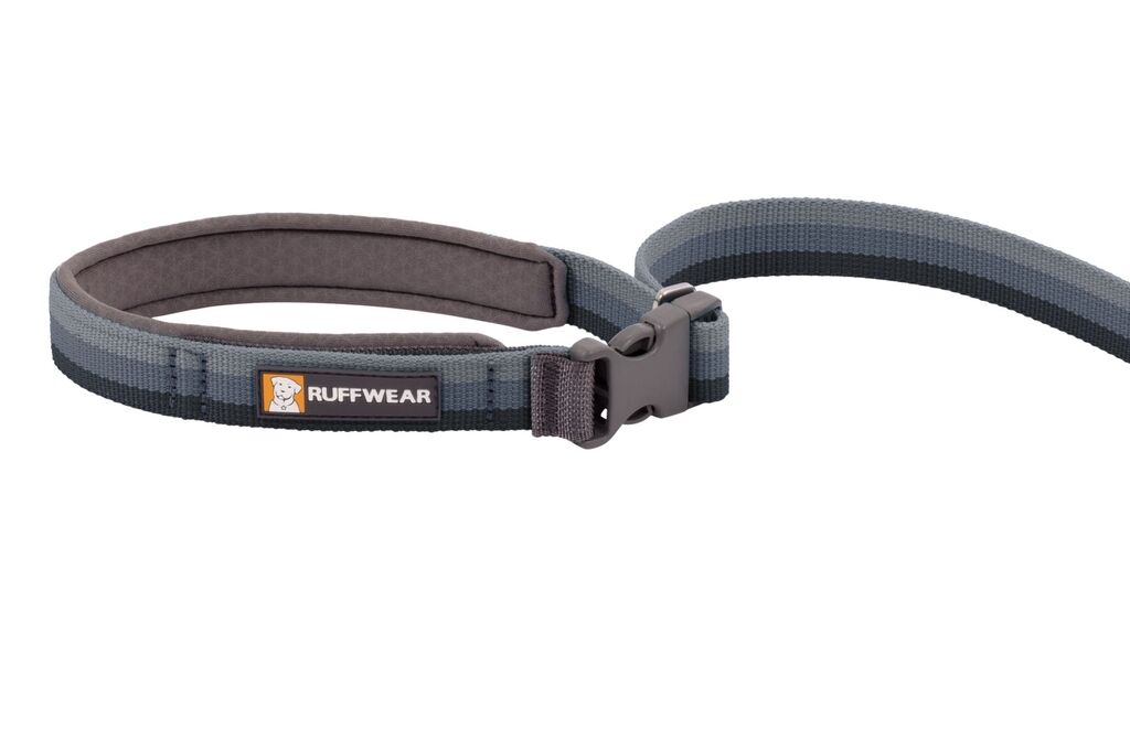 RUFFWEAR-Joggingleine-mit-Rueckdaempfer-Roamer-Leash-robuste-Leine-zum-Joggen-mit-gepolsterter-Handschlaufe-Granit-Gray-RU-26430