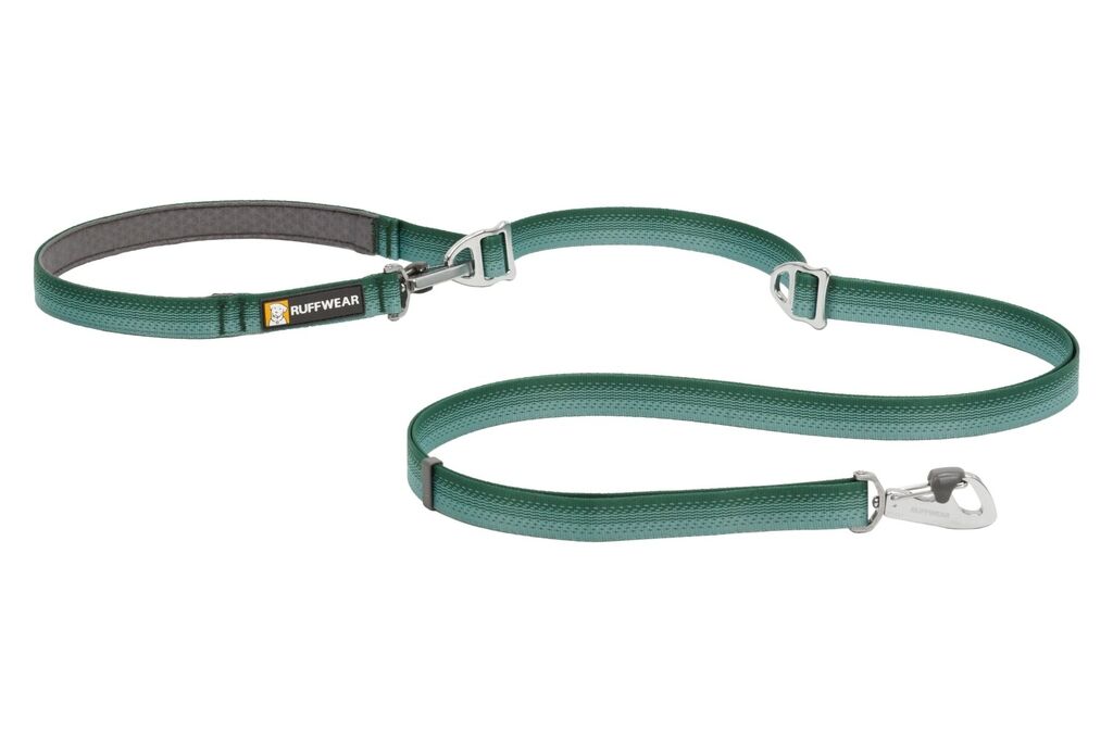 RUFFWEAR-Verstellbare-Hundeleine-Switchbak-Leash-River-Rock-Green-Umhaengeleine-verstellbar-RU-16456