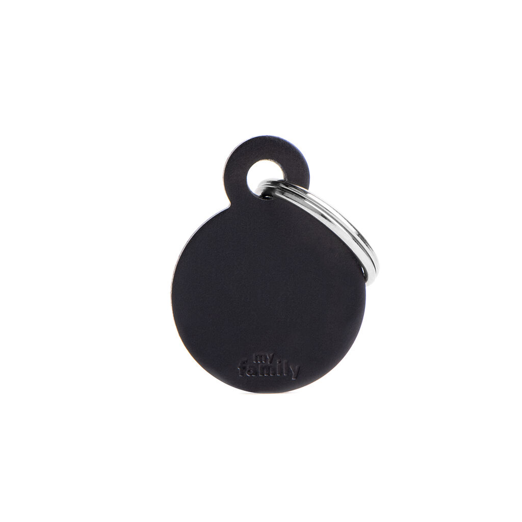 myfamily-Adressanhänger-Kreis-Basic-schwarz-small-personalisierte-Dogtags-48-25166