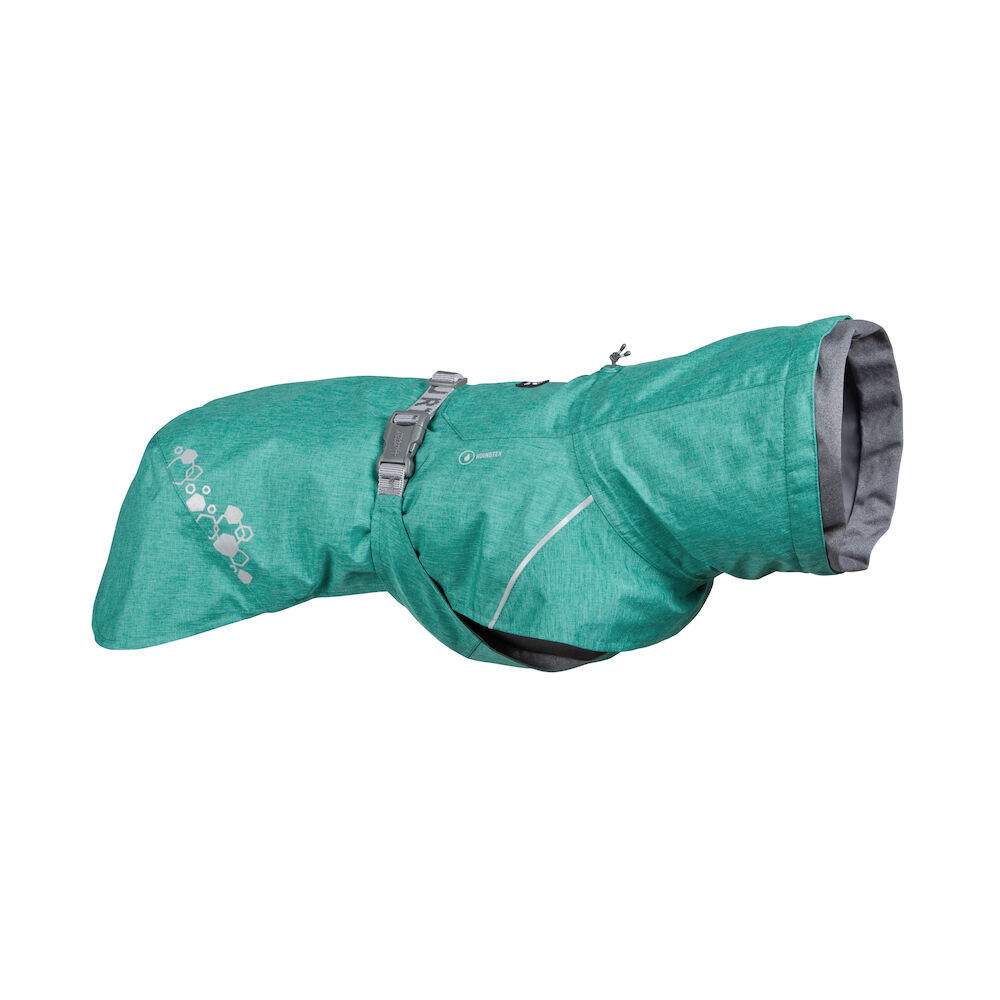 Hurtta-Monsoon-Regenmantel-II-ECO-tuerkis-peacock-wasserdicht-recycelt-verklebte-Naehte-langer-Halsteil-HU-934627