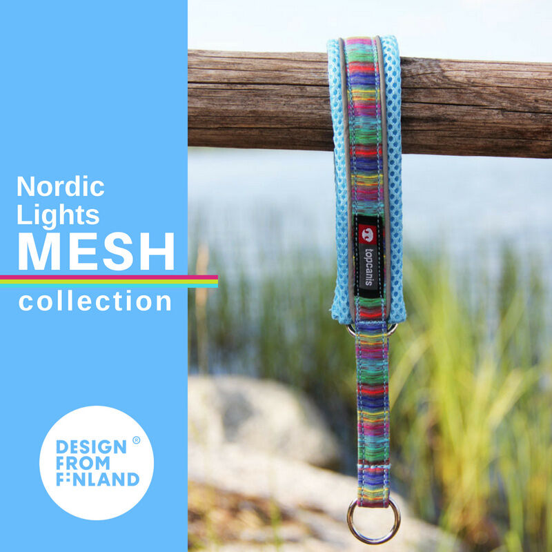 NORDIC LIGHTS pull stop collar with mesh