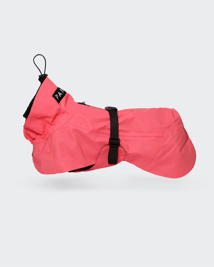 PAIKKA-Regenmantel-leicht-und-reflektierend-Visibility-Raincoat-Lite-Hot-Pink-wasserabweisender-Mantel-fuer-Hunde-60-46242