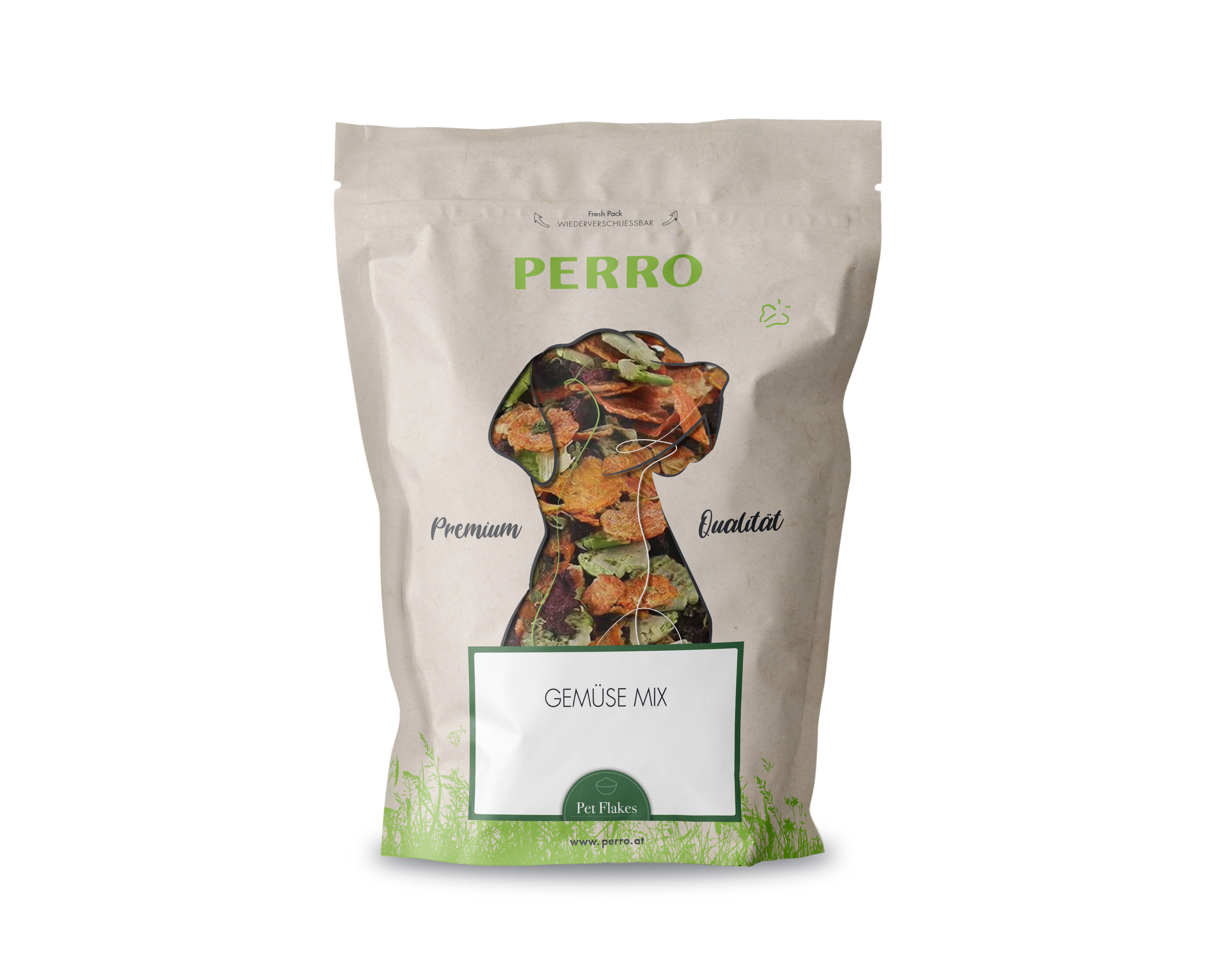 PERRO-Premium-Flocken-Gemuese-Mix-Hund-Ergaenzung-Futter-glutenfrei-181120
