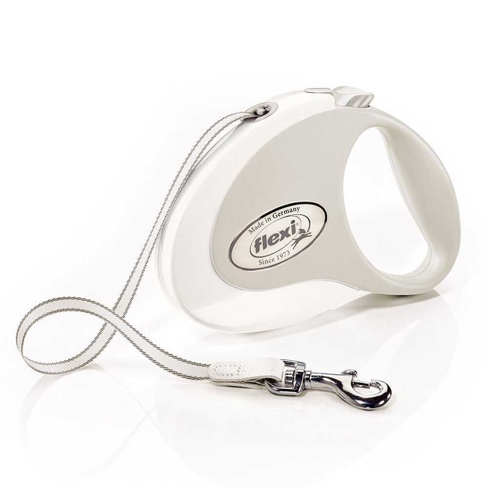 Flexi-Style-Gurt-Hund-Leine-M-5m-weiss-24-12381 Flexi-Style-Gurt-Hund-Leine-M-5m-weiss-24-12381
