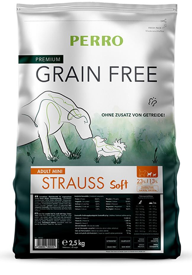 PERRO-grain-free-Adult-Strauss-Soft-Mini-2-5-kg-glutenfrei-trockenfutter-189202