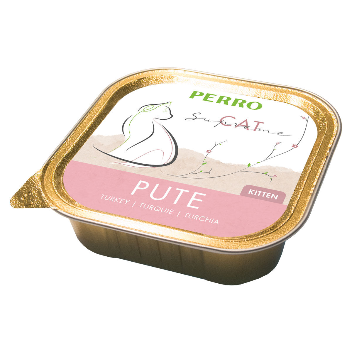 PERRO-Tiernahrung-Cat-Supreme-Kitten-Pute-200g-Pastete-im-Schaelchen-fuer-Jungkatzen-182135 PERRO-Tiernahrung-Cat-Supreme-Kitten-Pute-200g-Pastete-im-Schaelchen-fuer-Jungkatzen-182135