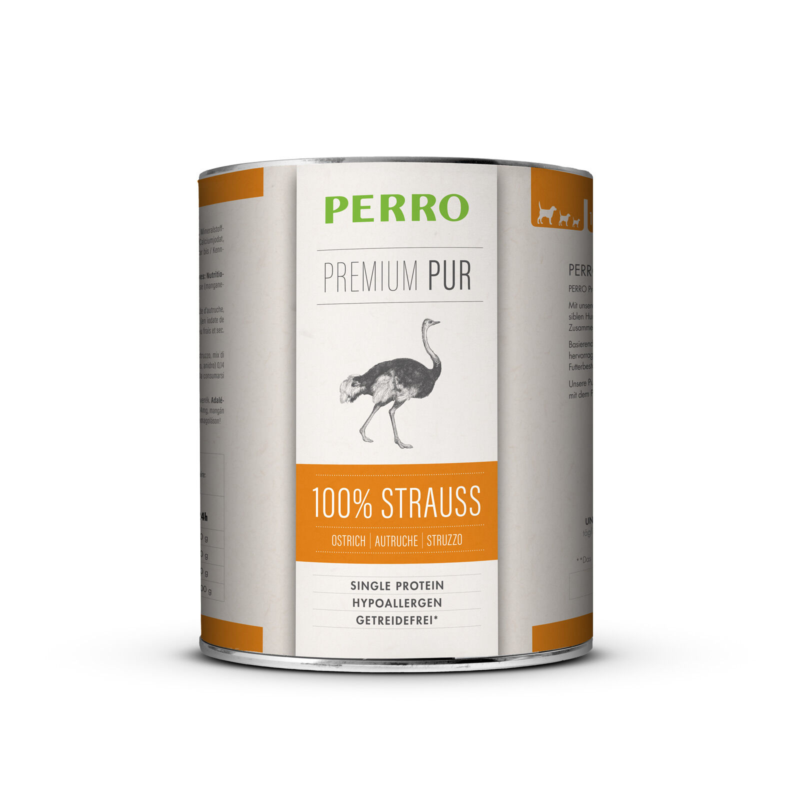 PERRO-Tiernahrung-Premium-Pur-Strauss-820g-glutenfreies-Frischfleisch-fuer-Hunde-181208