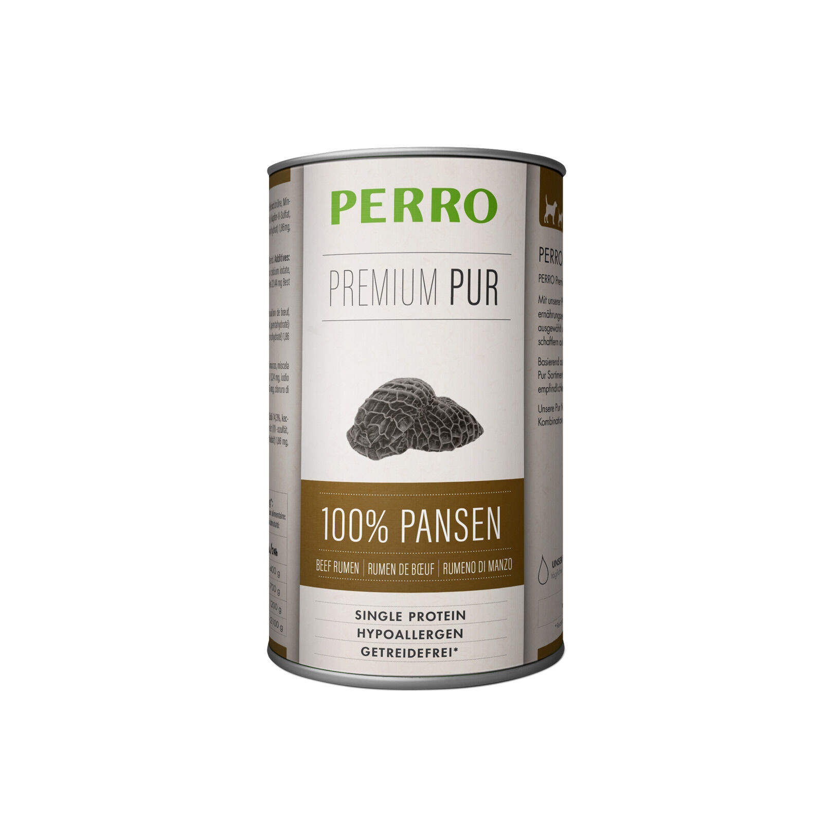 PERRO-Tiernahrung-Premium-Pur-Pansen-410g-Dosenfutter-Singleprotein-Rinderpansen-181203 PERRO-Tiernahrung-Premium-Pur-Pansen-410g-Dosenfutter-Singleprotein-Rinderpansen-181203