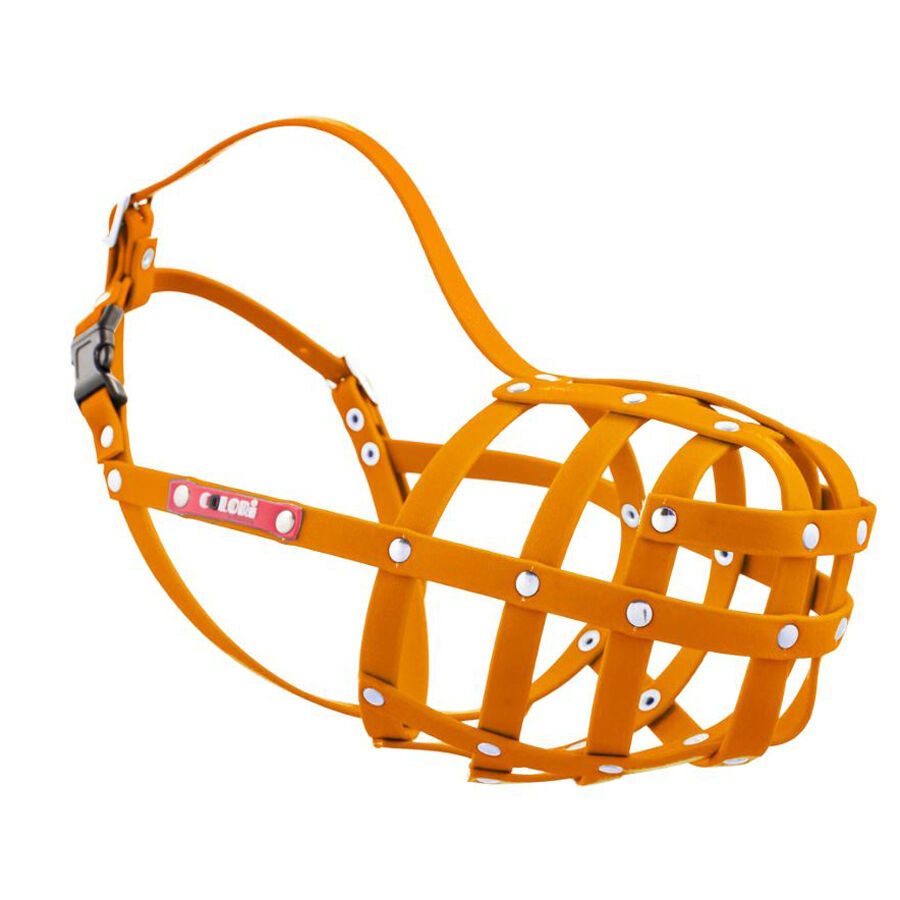 Colori-Maulkorb-aus-Biothane-orange-Beisskorb-Tierschutz-konform-33-08001 Colori-Maulkorb-aus-Biothane-orange-Beisskorb-Tierschutz-konform-33-08001