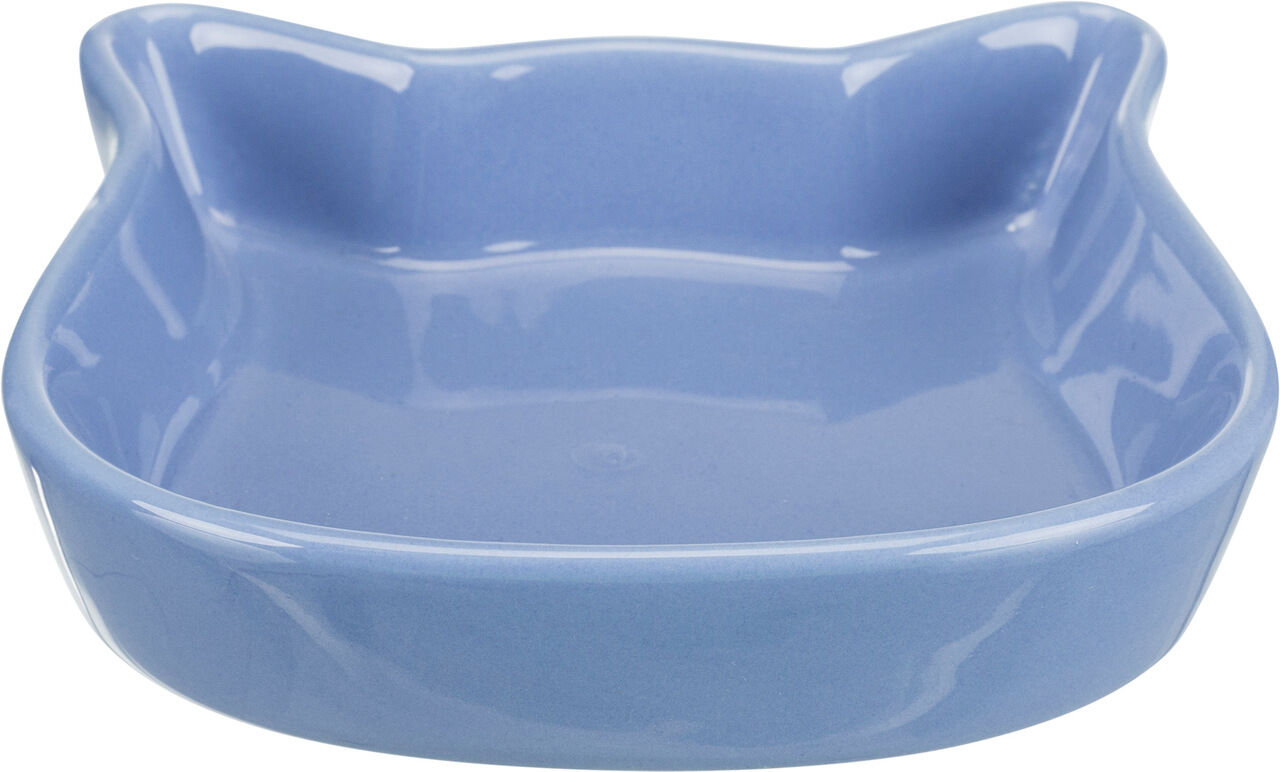 Trixie-Keramiknapf-Katzengesicht-Wasserschuessel-fuer-Katzen-blau-24-24497