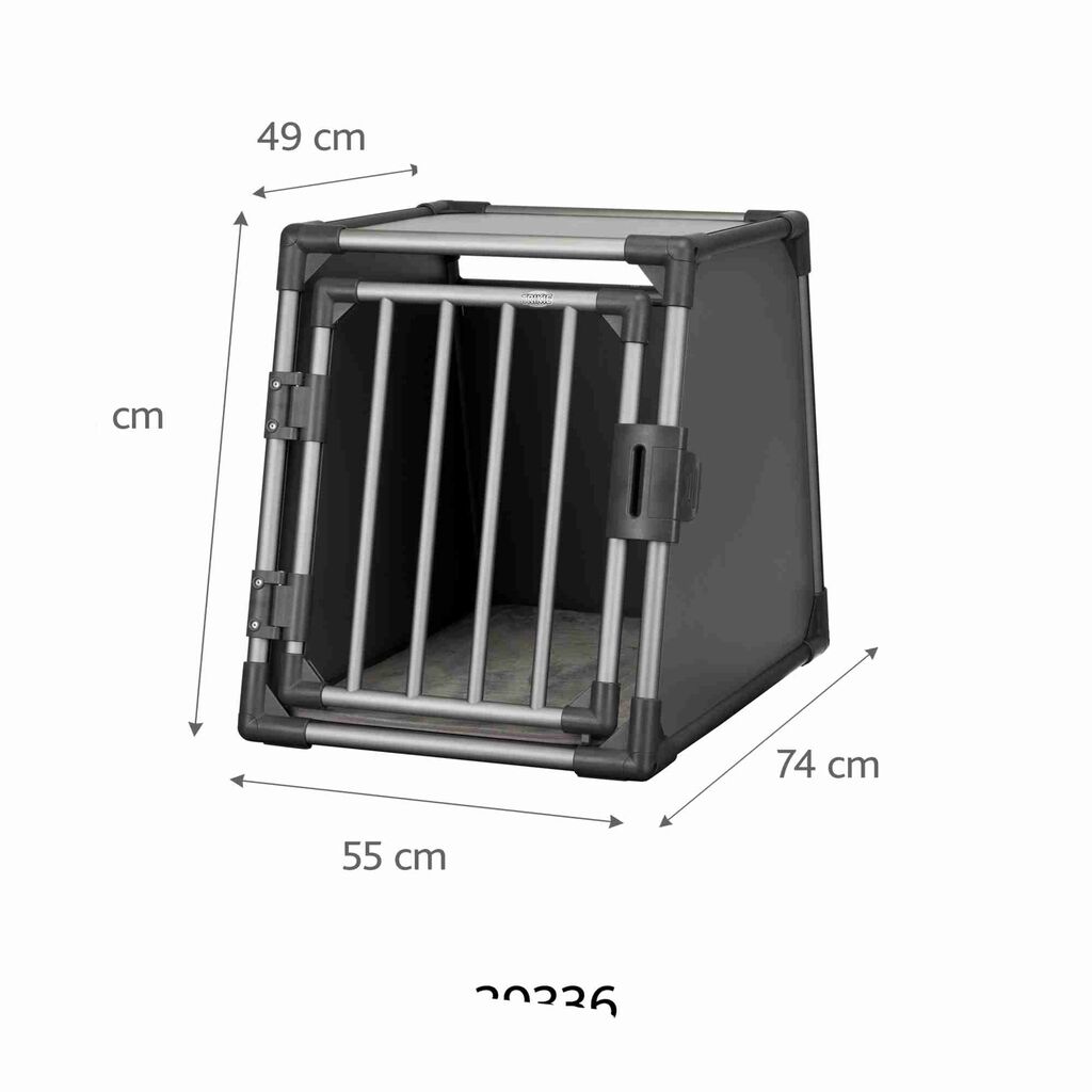Trixie-Transportbox-Aluminium-graphit-M-Hund-Autobox-24-39335 Trixie-Transportbox-Aluminium-graphit-M-Hund-Autobox-24-39335