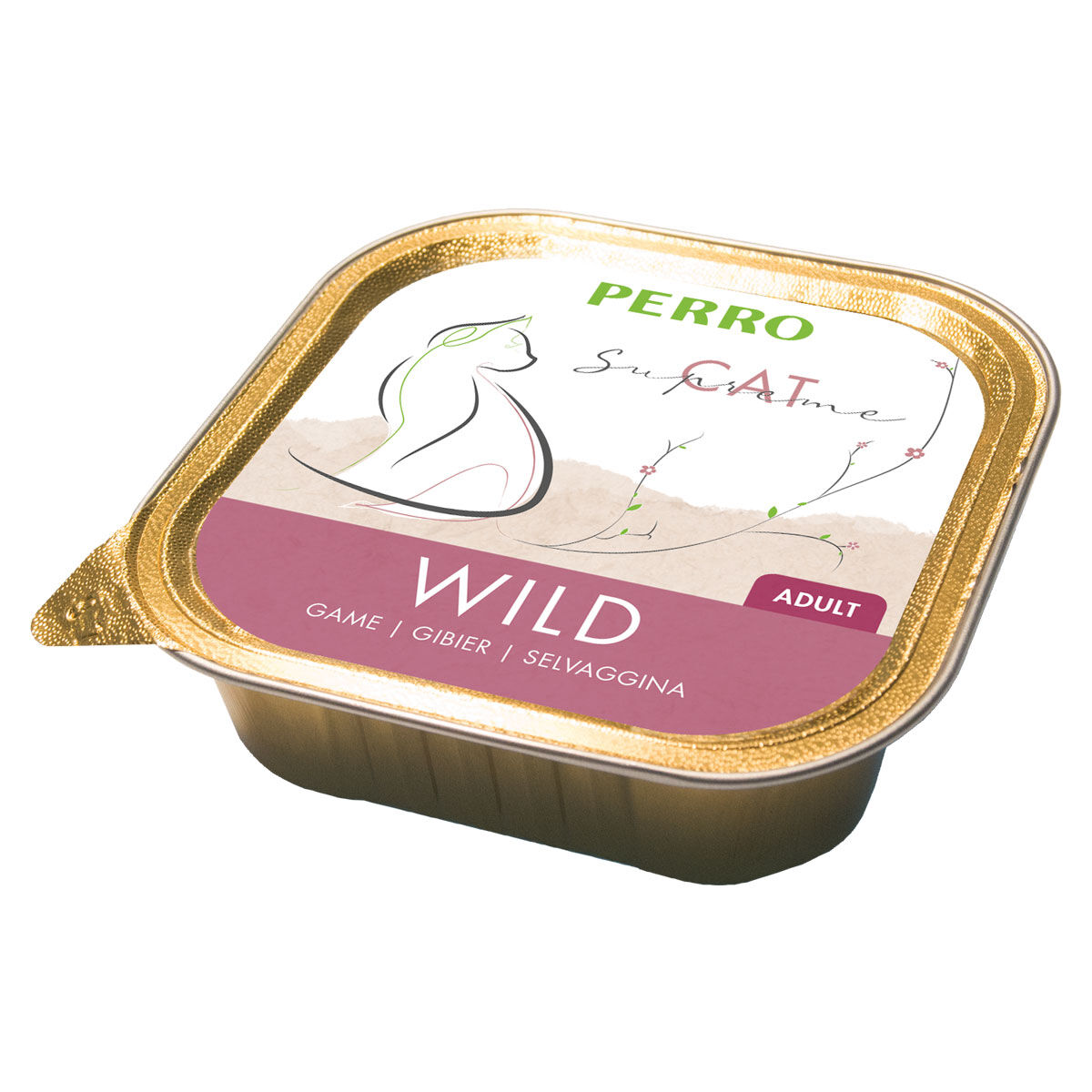 PERRO-Tiernahrung-Cat-Supreme-Adult-Wild-200g-Katzenfutter-getreidefrei-in-der-Dose-182034