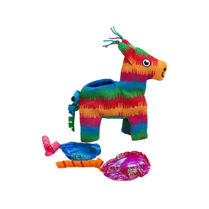 KONG-Katzenspielzeug-Pull-A-Partz-Pinata-Esel-regenbogenfarben-mit-Luftballons-zum Herausziehen-gefuellt-mit-Katzenminze-56-45940