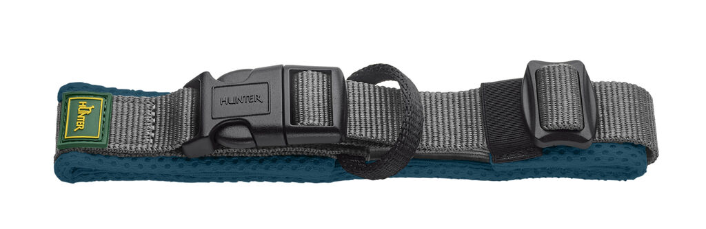 Hunter-Halsung-Maldon-petrol-grau-stufenlos-verstellbares-Hundehalsband-H-205394 Hunter-Halsung-Maldon-petrol-grau-stufenlos-verstellbares-Hundehalsband-H-205394