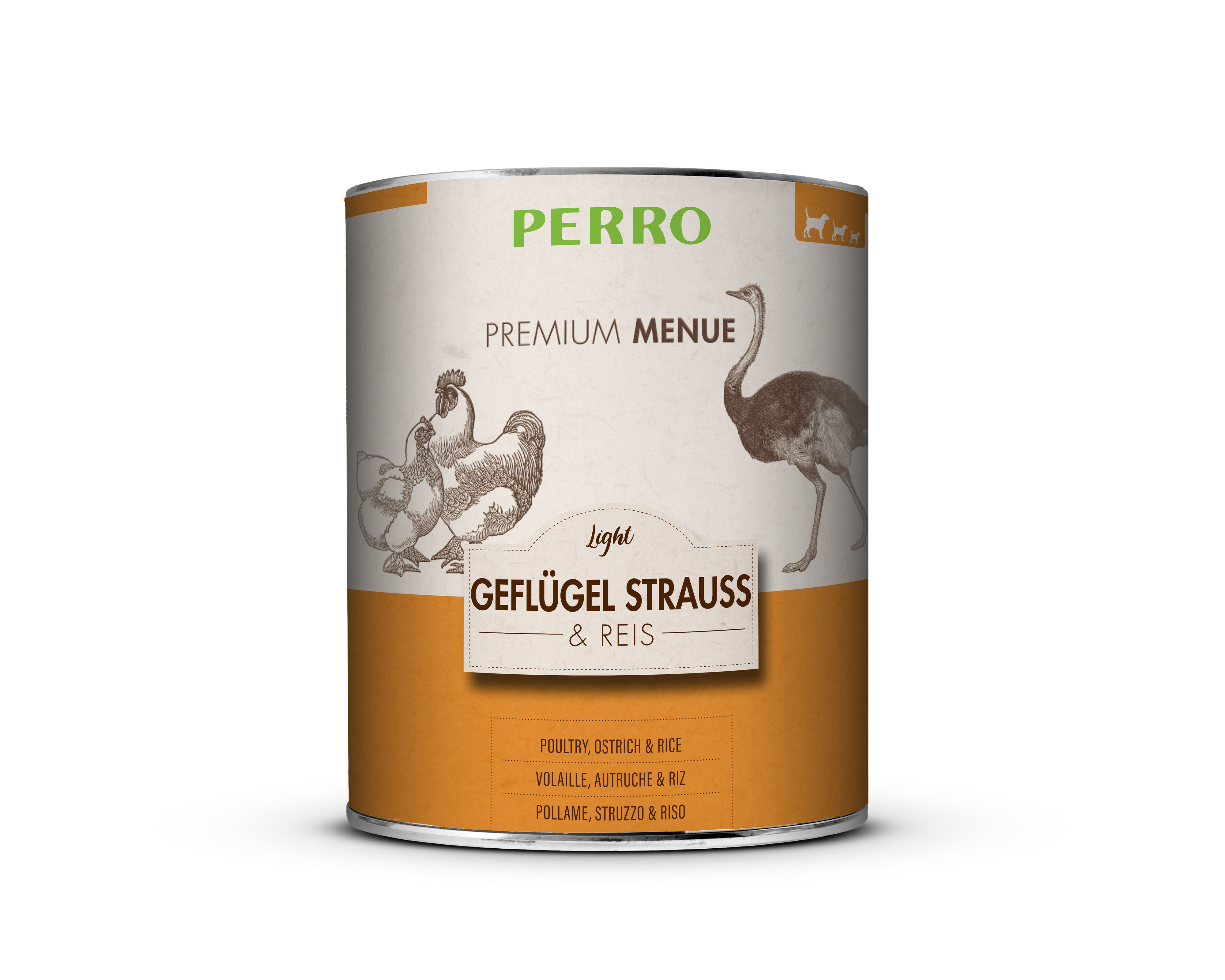 PERRO-Tiernahrung-Premium-Menue-Light-Gefluegel-Strauss-Reis-820g-glutenfreies-Hundefutter-kalorienarm-185070 PERRO-Tiernahrung-Premium-Menue-Light-Gefluegel-Strauss-Reis-820g-glutenfreies-Hundefutter-kalorienarm-185070