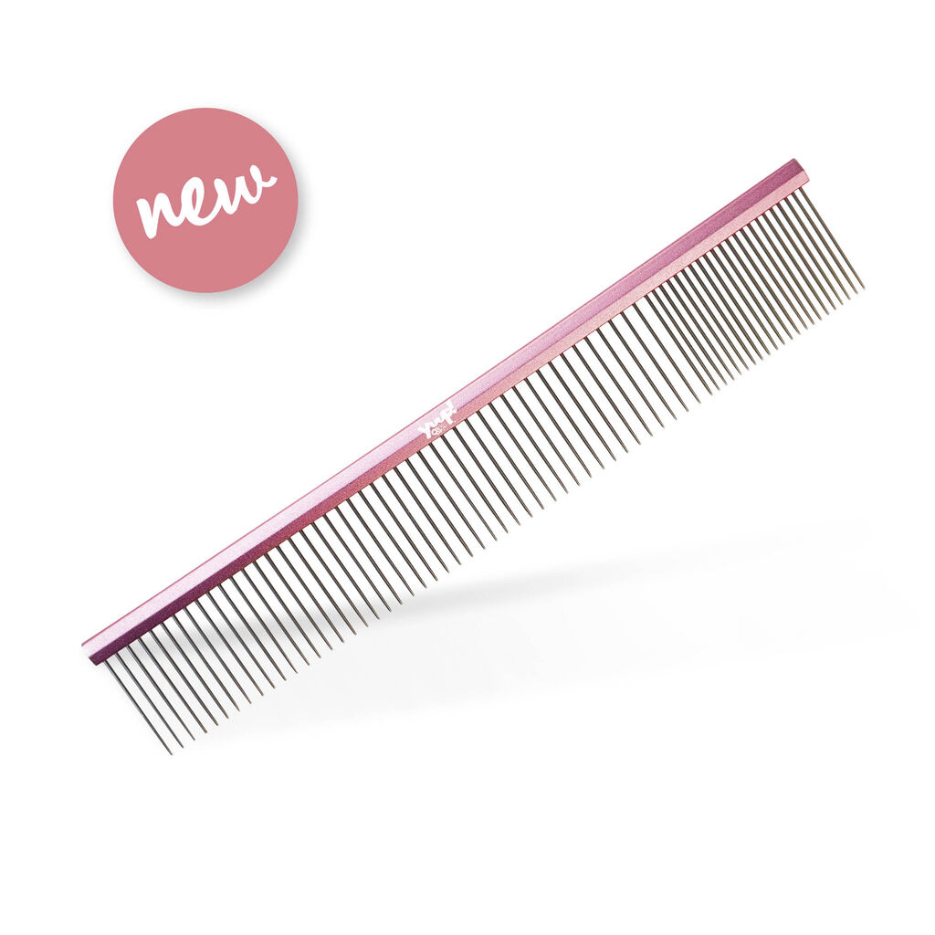 YUUP-Pinkcomb-Kamm-Large-Hundesalon-2in1-Fellpflege-Buerste-YU-22543