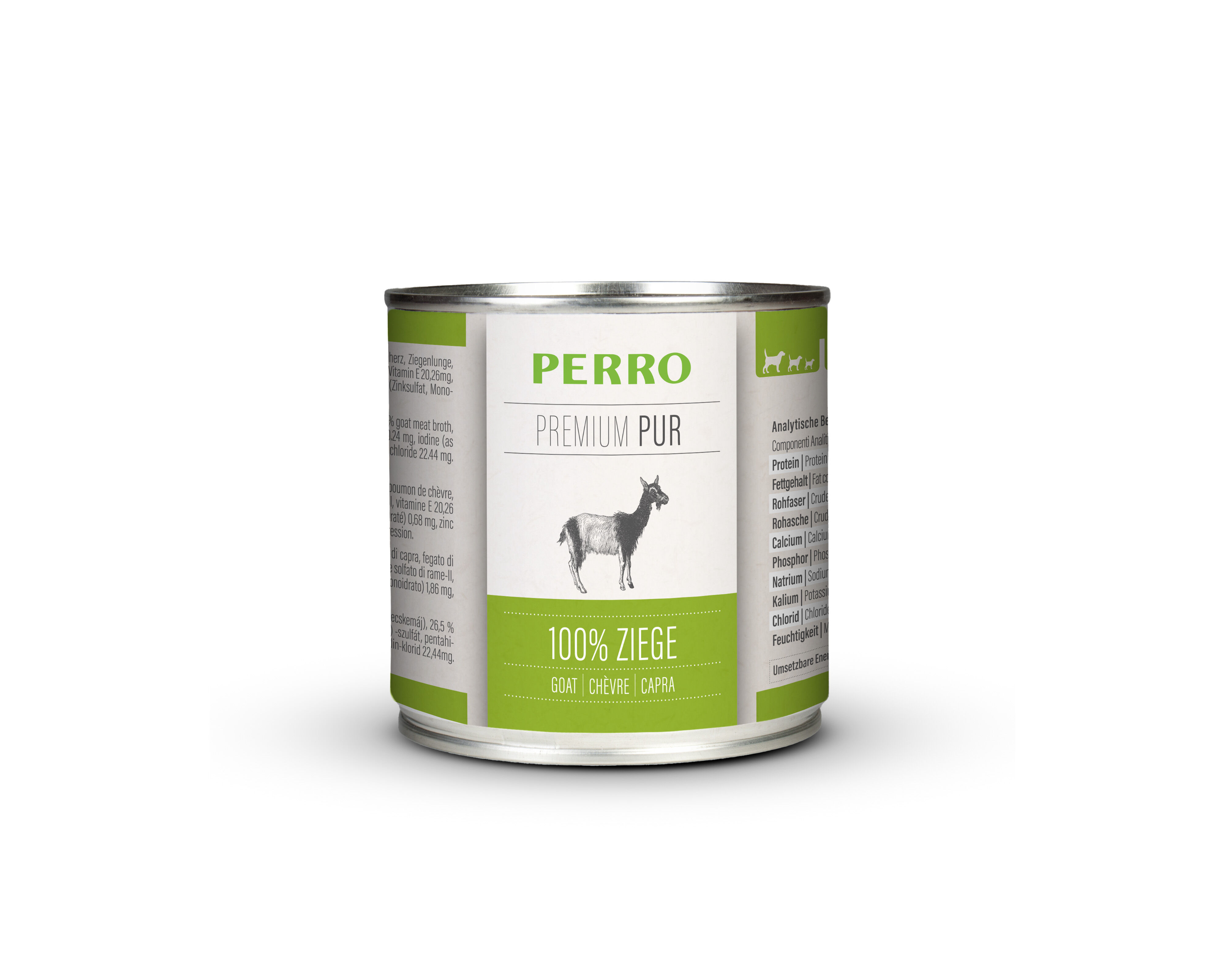 PERRO-Tiernahrung-Premium-Pur-Ziege-200g-Nassfutter-fuer-Hunde-mit-Zegenfleisch-181502