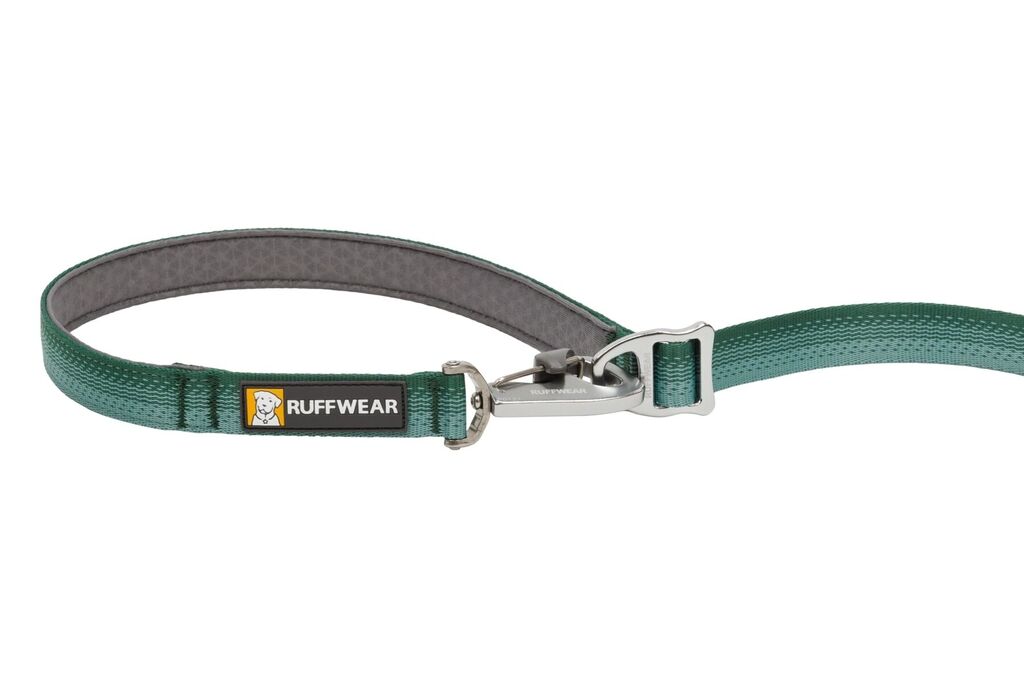 RUFFWEAR-Verstellbare-Hundeleine-Switchbak-Leash-River-Rock-Green-Umhaeneleine-Bauchgurt-RU-16456