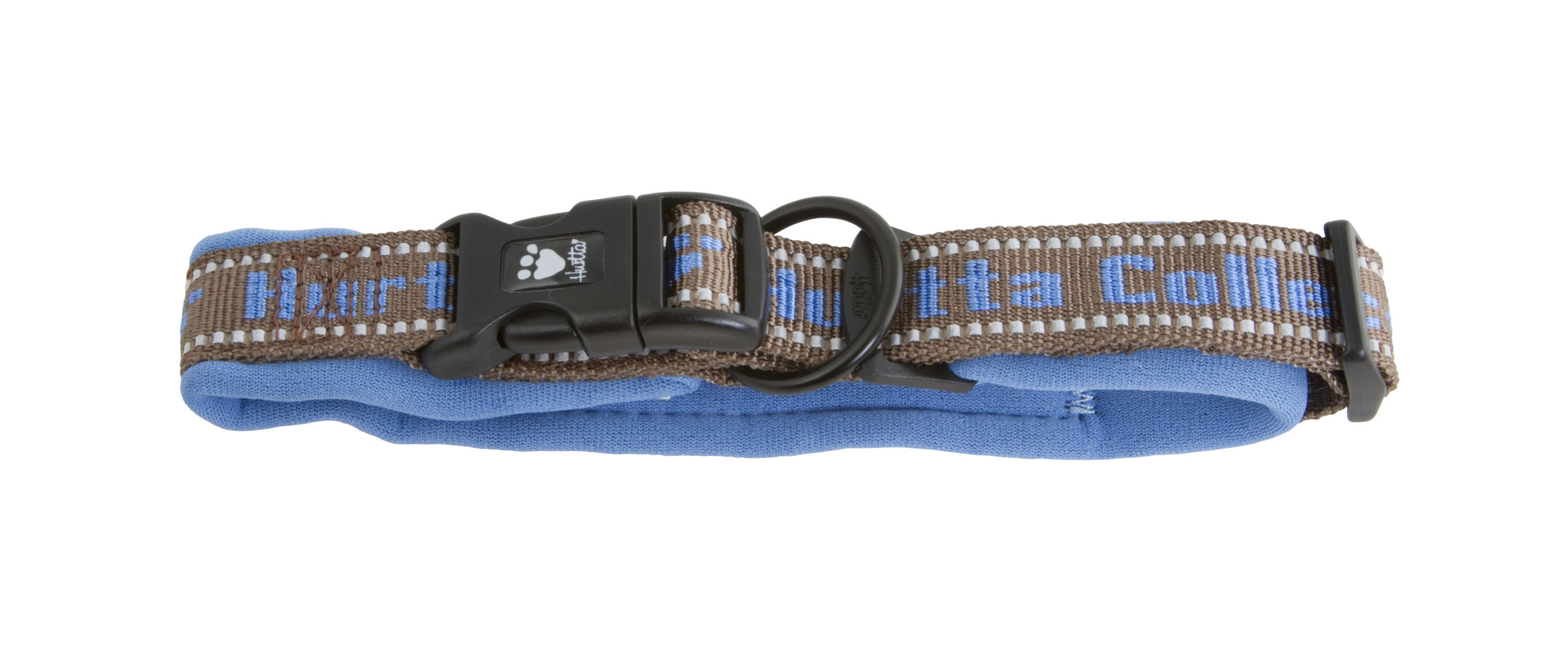 Hurtta-Halsband-Fastex-Padded-collar-rekflektierendes-Neopren-Hundehalsband-blau-HU-931230