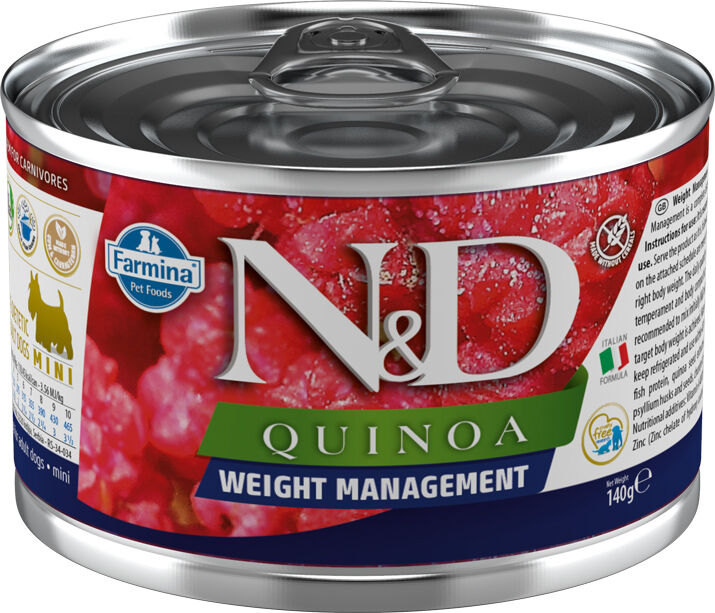 Nassfutter-Farmina-ND-Quinoa-Weight-Management-Adult-Mini-kleiner-Hund-abnehmen-140-g-58-10241