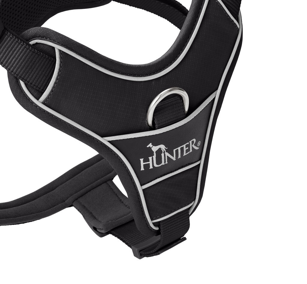 Hunter-Geschirr-Divo-Up-schwarz-Alltagsgeschirr-gepolstert-fuer-Hunde-H-201771