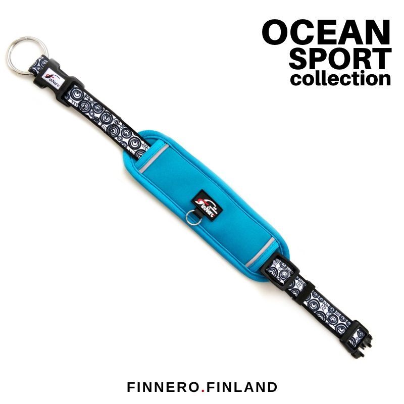 FinNero-OCEAN-SPORT-Fastex-Hunde-Halsband-gepolstert-Neoprenauflage-44-00699